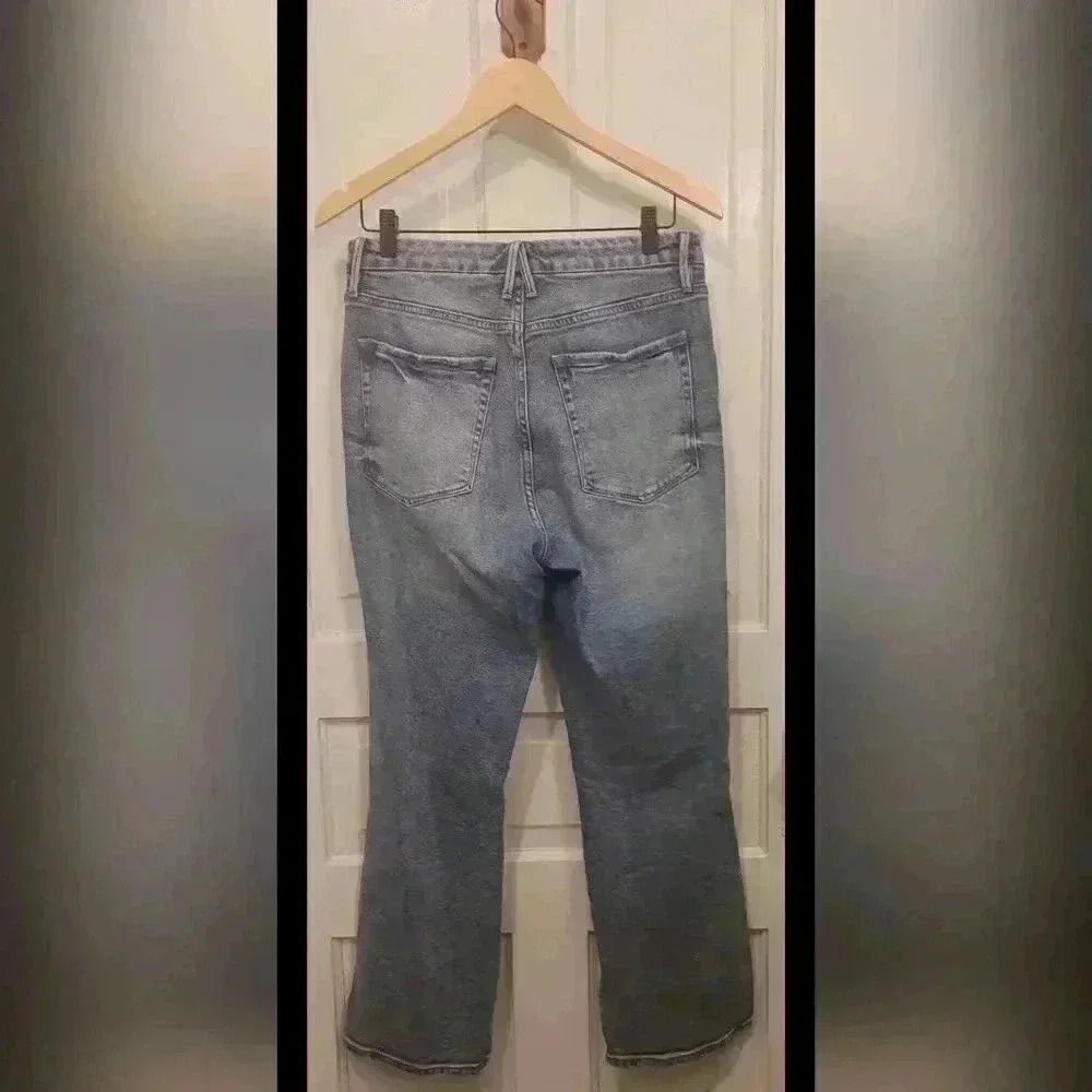 Good American Distressed Jeans Size 10 - Picture 3 of 6
